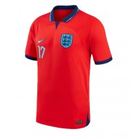 England Bukayo Saka #17 Replica Away Shirt World Cup 2022 Short Sleeve